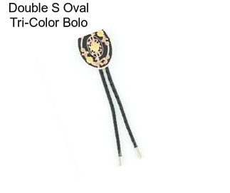 Double S Oval Tri-Color Bolo