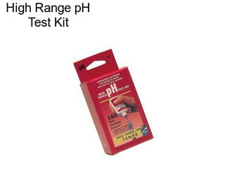 High Range pH Test Kit