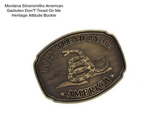 Montana Silversmiths American Gadsden Don\'T Tread On Me Heritage Attitude Buckle