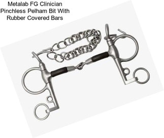 Metalab FG Clinician Pinchless Pelham Bit With Rubber Covered Bars