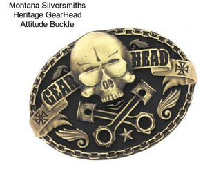 Montana Silversmiths Heritage GearHead Attitude Buckle