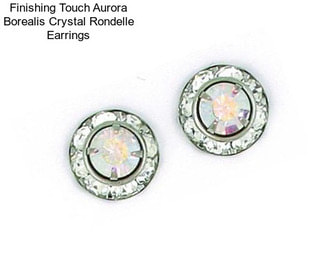 Finishing Touch Aurora Borealis Crystal Rondelle Earrings