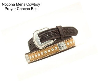 Nocona Mens Cowboy Prayer Concho Belt