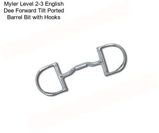 Myler Level 2-3 English Dee Forward Tilt Ported Barrel Bit with Hooks