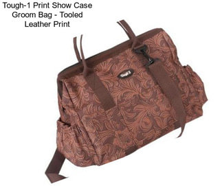 Tough-1 Print Show Case Groom Bag - Tooled Leather Print