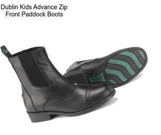 Dublin Kids Advance Zip Front Paddock Boots