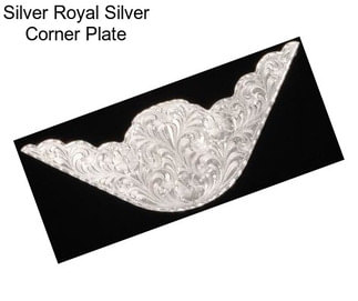 Silver Royal Silver Corner Plate