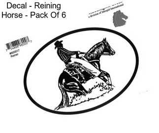 Decal - Reining Horse - Pack Of 6