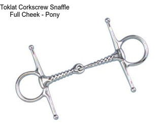 Toklat Corkscrew Snaffle Full Cheek - Pony