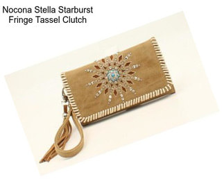 Nocona Stella Starburst Fringe Tassel Clutch