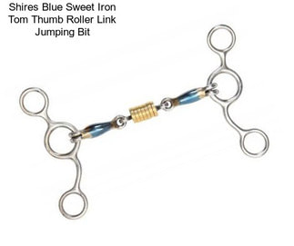 Shires Blue Sweet Iron Tom Thumb Roller Link Jumping Bit