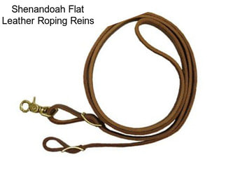 Shenandoah Flat Leather Roping Reins