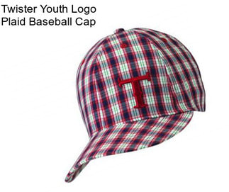 Twister Youth Logo Plaid Baseball Cap