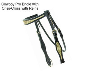 Cowboy Pro Bridle with Criss-Cross with Reins
