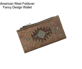 American West Foldover Fancy Design Wallet