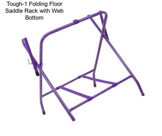 Tough-1 Folding Floor Saddle Rack with Web Bottom