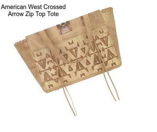 American West Crossed Arrow Zip Top Tote