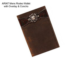 ARIAT Mens Rodeo Wallet with Overlay & Concho