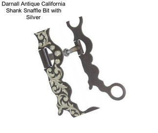 Darnall Antique California Shank Snaffle Bit with Silver