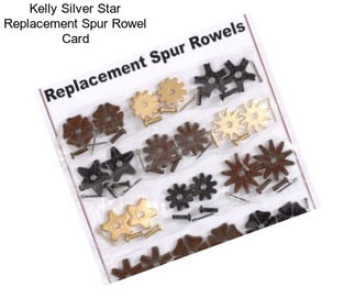 Kelly Silver Star Replacement Spur Rowel Card