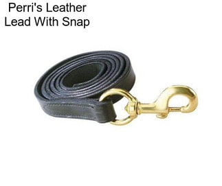 Perri\'s Leather Lead With Snap