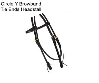 Circle Y Browband Tie Ends Headstall