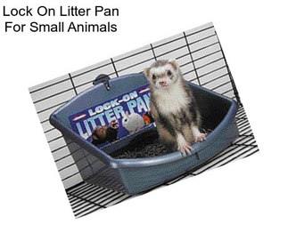 Lock On Litter Pan For Small Animals