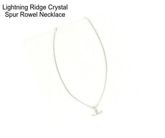 Lightning Ridge Crystal Spur Rowel Necklace