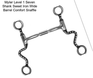 Myler Level 1 Seven Shank Sweet Iron Wide Barrel Comfort Snaffle