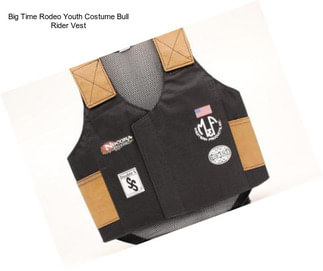 Big Time Rodeo Youth Costume Bull Rider Vest