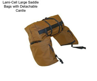 Lami-Cell Large Saddle Bags with Detachable Cantle