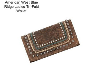 American West Blue Ridge Ladies Tri-Fold Wallet
