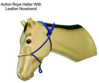 Action Rope Halter With Leather Noseband