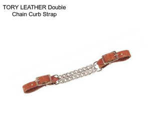 TORY LEATHER Double Chain Curb Strap