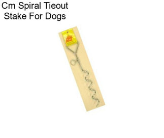 Cm Spiral Tieout Stake For Dogs