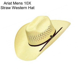Ariat Mens 10X Straw Western Hat