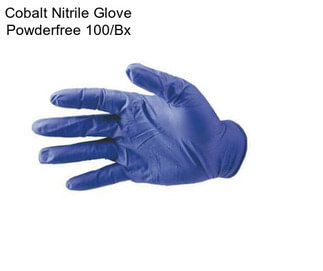 Cobalt Nitrile Glove Powderfree 100/Bx