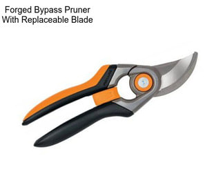 Forged Bypass Pruner With Replaceable Blade