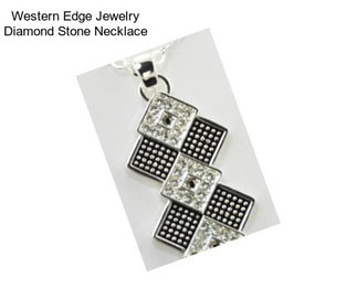 Western Edge Jewelry Diamond Stone Necklace