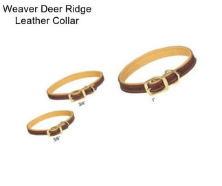 Weaver Deer Ridge Leather Collar