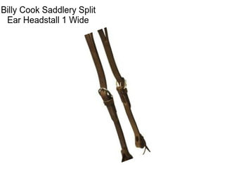 Billy Cook Saddlery Split Ear Headstall 1\