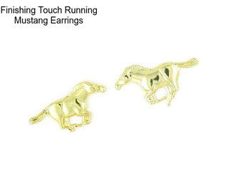Finishing Touch Running Mustang Earrings