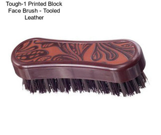 Tough-1 Printed Block Face Brush - Tooled Leather