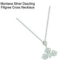 Montana Silver Dazzling Filigree Cross Necklace