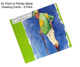 Ex Point to Pointer Blank Greeting Cards - 6 Pack