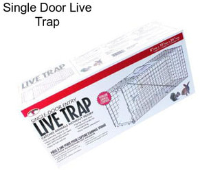 Single Door Live Trap