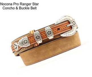 Nocona Pro Ranger Star Concho & Buckle Belt