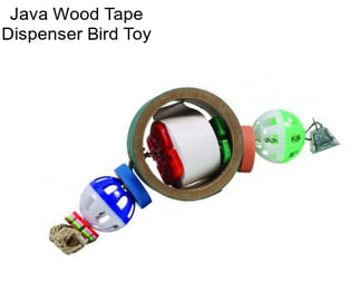 Java Wood Tape Dispenser Bird Toy