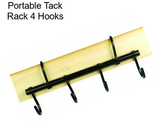 Portable Tack Rack 4 Hooks