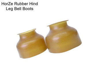 HorZe Rubber Hind Leg Bell Boots